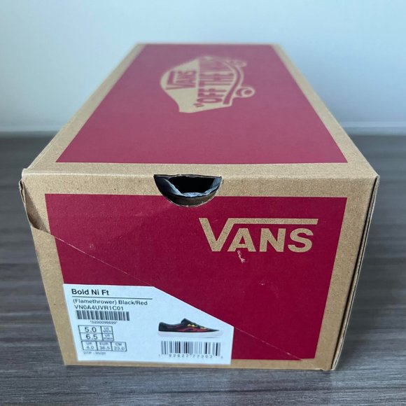 Vans Bold Ni Flame Thrower Nubuck Skate Shoes Women's Size 6.5 Ultracush Sole - Picture 13 of 13
